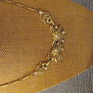 Vintage white stone necklace